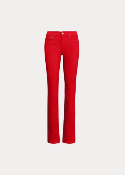 Pantalones Ralph Lauren Mujer Rojos - Premier Straight Corduroy - GAZKL1859